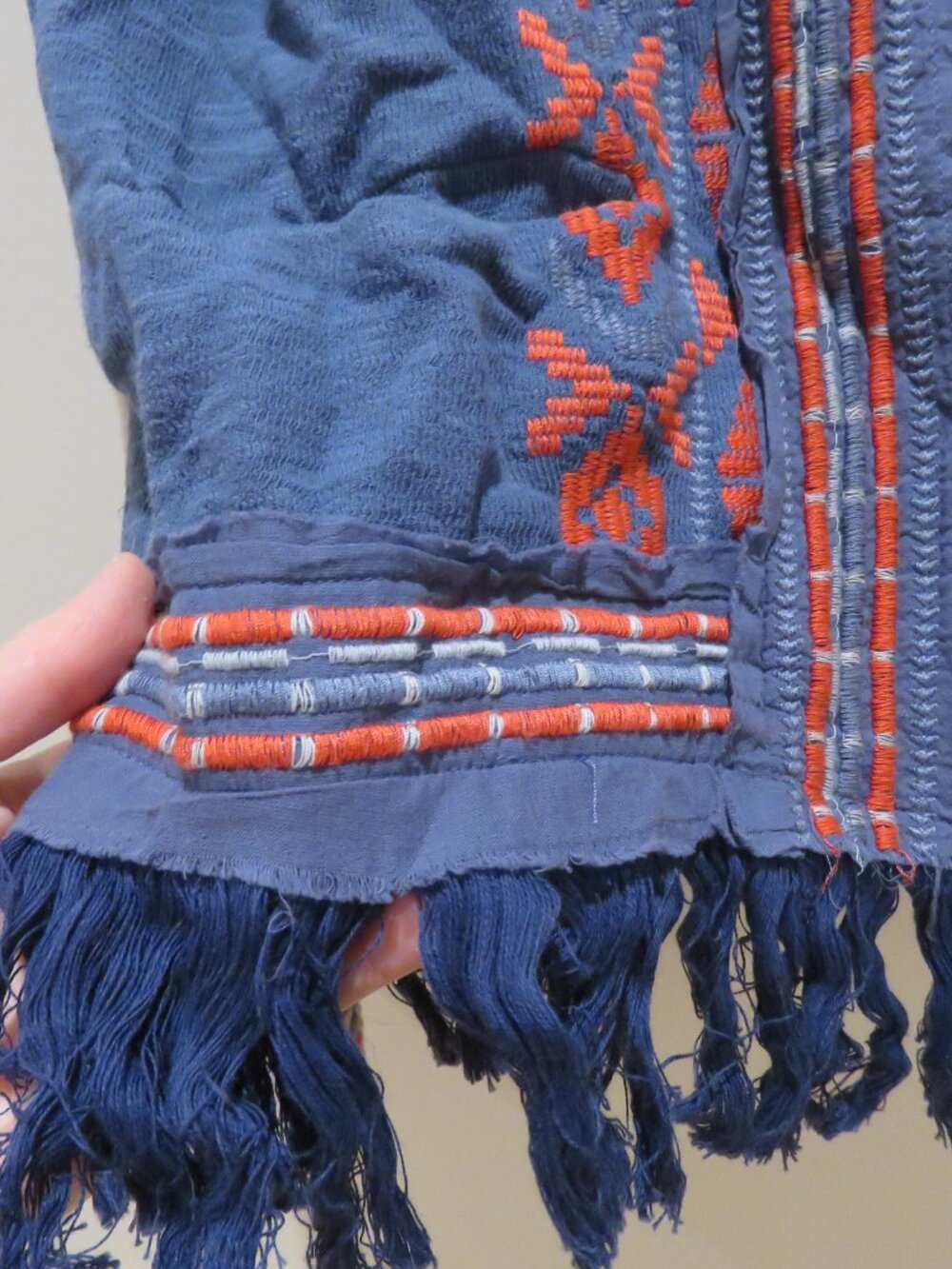 JOHNNY WAS BIYA Yatzil Fringed Embroidered Open Front Jacket Small Boho Festival - Picture 5 of 15
